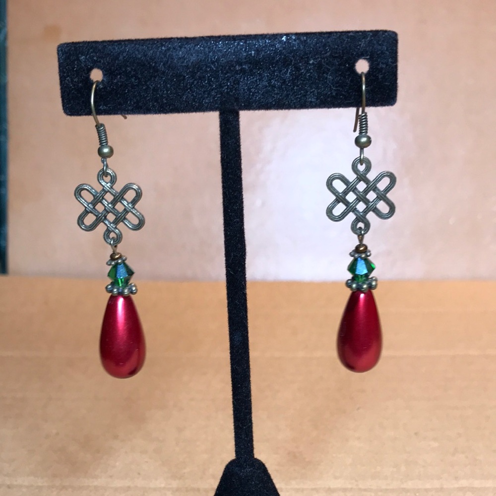 Hand made beaded earrings
